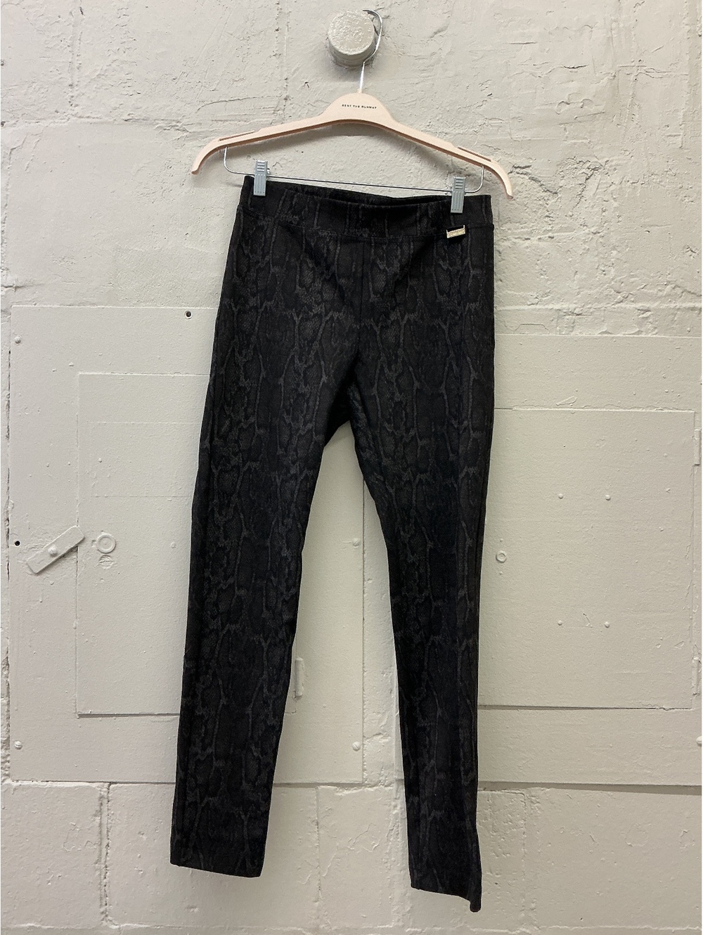 Calvin Klein Black Snake Print Slim Pants